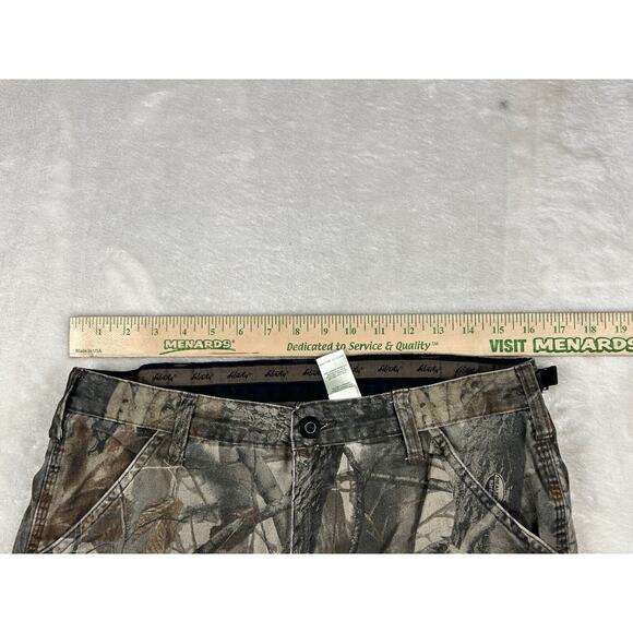 Liberty Camo Pants Men's 34 Regular Cargo Realtree Hardwoods 32 Inseam Hunting - Picture 4 of 6